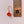 Load image into Gallery viewer, Small red flower earrings