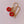 Load image into Gallery viewer, Small red flower earrings