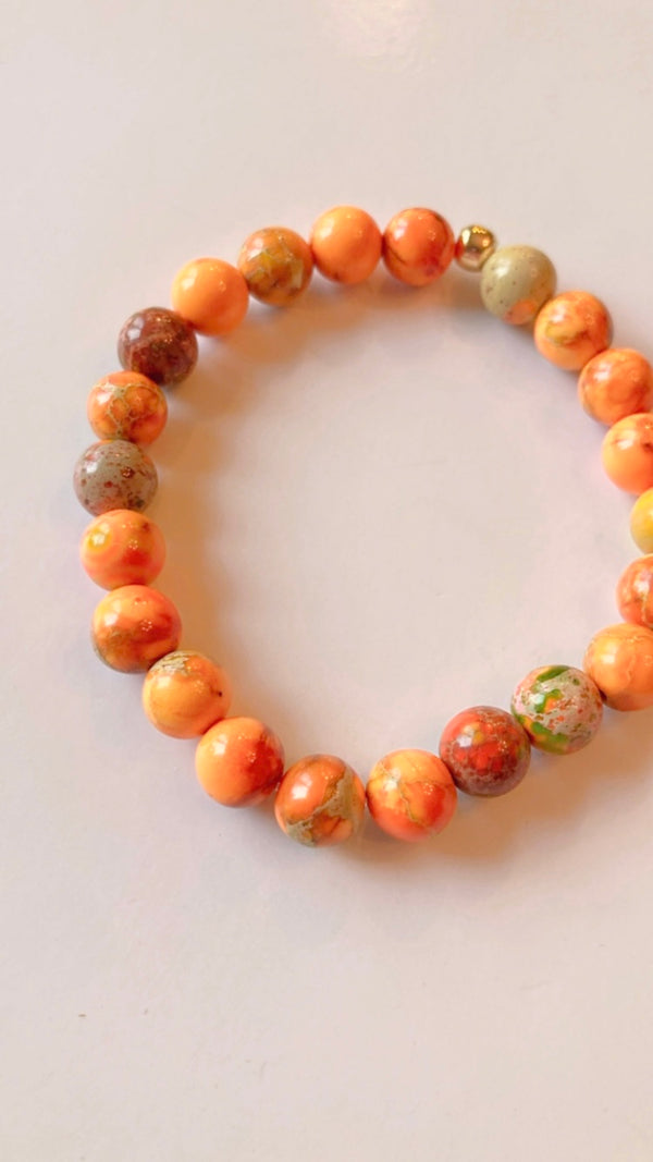 Orange Jasper bracelet