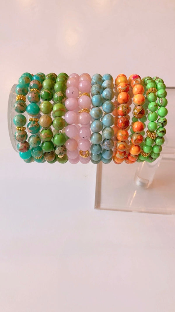 Orange Jasper bracelet