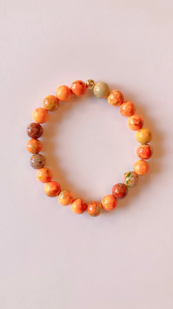 Orange Jasper bracelet